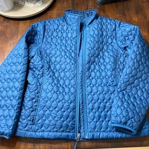 Lands End quilted full zip women’s jacket. EUC